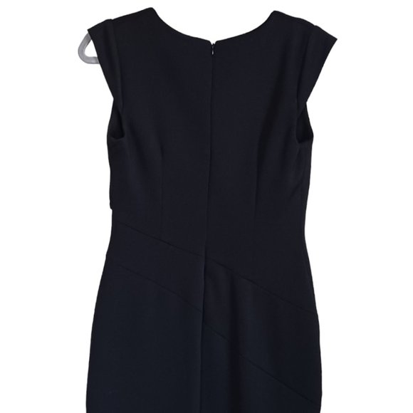 Little Black Bodycon Sheath Cap Sleeve Dress size 8 - Picture 3 of 7